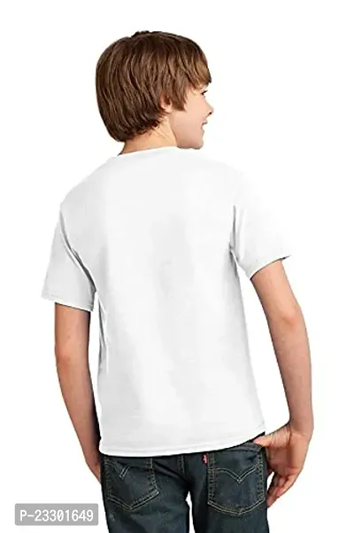 Sagar Creations Round Neck Half Sleeve WoSagar Creations Until Bank Account Looks Like a Phone Number Printed T-Shirts for Kids, Boys and Girls (Color- White)-thumb2