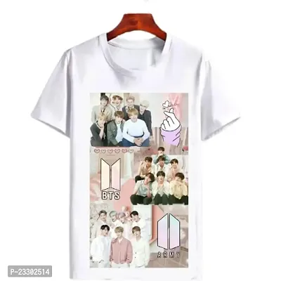 Round Neck Style BTS Army Team Printed Tshirt for Boys and Girls-thumb0