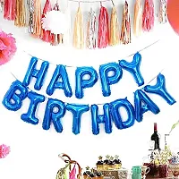 Sagar Creations Happy Birthday Balloon,16 Inch Mylar Blue Balloon 13 Letter Banner Foil Gradient Aluminum Balloon Party Supplies Decorations-thumb3