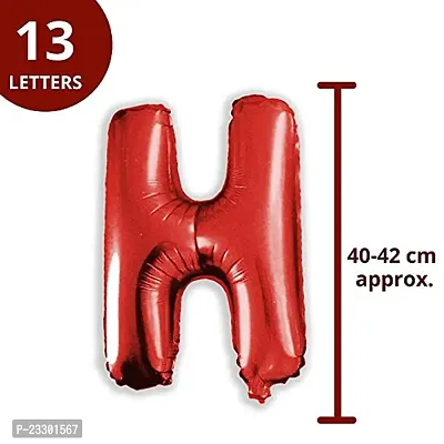 Sagar Creations Happy Birthday Balloon,16 Inch Mylar Red Balloon 13 Letter Banner Foil Gradient Aluminum Balloon Party Supplies Decorations-thumb2