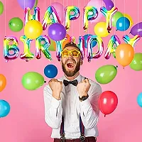 Sagar Creations Happy Birthday Balloon,16 Inch Mylar Rainbow Balloon 13 Letter Banner Foil Gradient Aluminum Balloon Party Supplies Decorations-thumb2