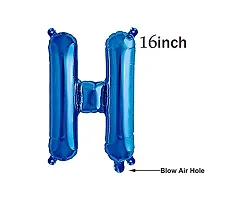 Sagar Creations Happy Birthday Balloon,16 Inch Mylar Blue Balloon 13 Letter Banner Foil Gradient Aluminum Balloon Party Supplies Decorations-thumb4