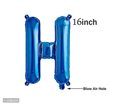 Sagar Creations Happy Birthday Balloon,16 Inch Mylar Blue Balloon 13 Letter Banner Foil Gradient Aluminum Balloon Party Supplies Decorations-thumb5