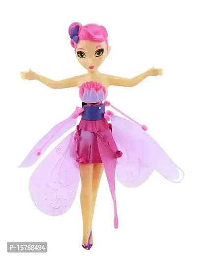Flying Doll Toy Features with Amazing  Spins Pink for 3-5 Year Child-thumb0