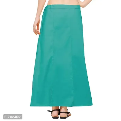 Ridhi and Sidhi Women's Cotton Saree Petticoats (Green, 40)-thumb3