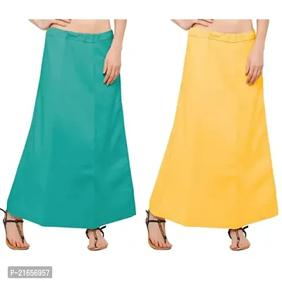 AMAB Sea Green,Yellow Cotton Petticoat