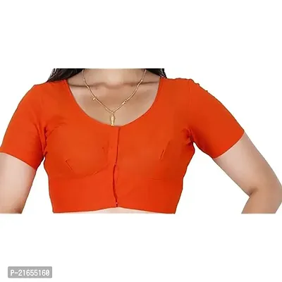 BB Readymade 2by2 Blouse -Orange-thumb0