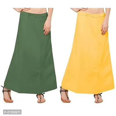 AMAB Dark Green,Yellow Cotton Petticoat