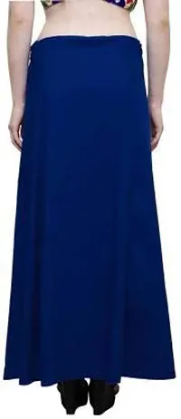 Ridhi and Sidhi Women's Cotton Indian Stitched Petticoats (Blue)-thumb2