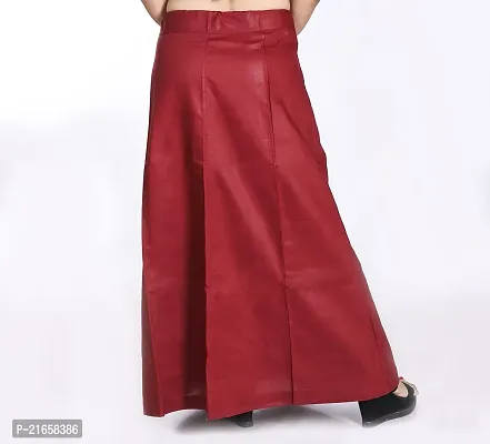 Amab Women's Cotton Plain Petticoat | Pure Cotton Readymade Inskirt Saree Petticoats Combo with Handmade Nada | Women's Cotton Plain Fully Stitched Saree | Lingerie. (Maroon).-thumb4