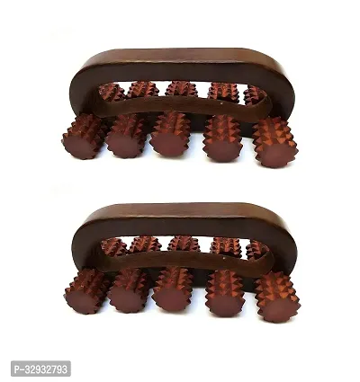 Wooden Acupressure Back Massager for Pain Relief Pack of 2-thumb0