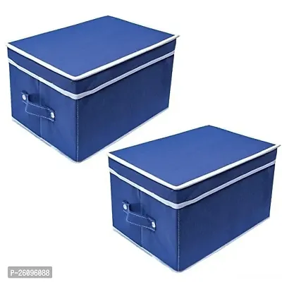 Blue Foldable Storage Container-Pack Of 2