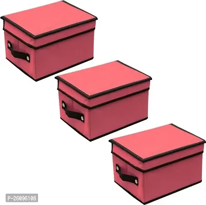 Maroon Foldable Storage Container-Pack Of 3