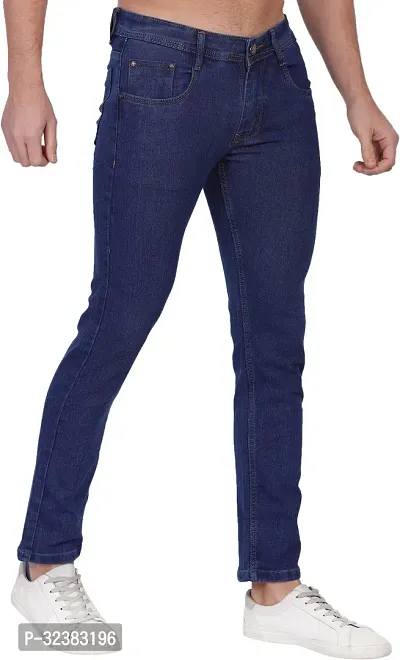 Men Dark Blue Jeans-thumb3