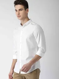 Stylish Solid Long Sleeve Casual Shirt for Men-thumb1