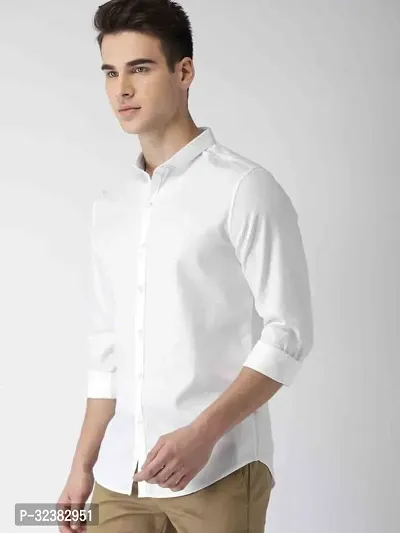 Stylish Solid Long Sleeve Casual Shirt for Men-thumb2