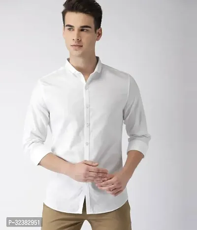 Stylish Solid Long Sleeve Casual Shirt for Men-thumb0