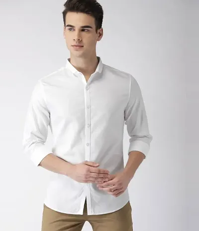 Classic Solid Casual Shirts for Men