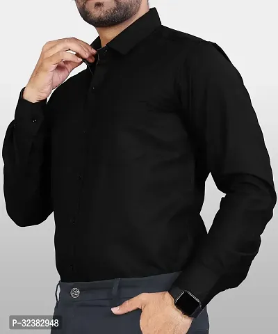 Stylish Solid Long Sleeve Casual Shirt for Men-thumb4