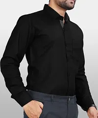 Stylish Solid Long Sleeve Casual Shirt for Men-thumb1