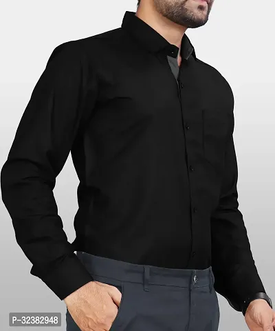 Stylish Solid Long Sleeve Casual Shirt for Men-thumb2