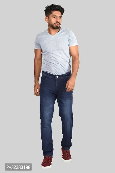 Slim Men Dark Blue Jeans-thumb2