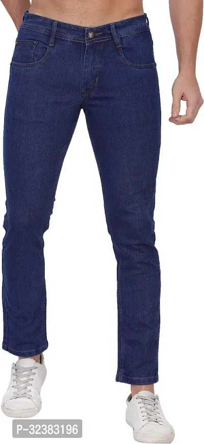 Men Dark Blue Jeans