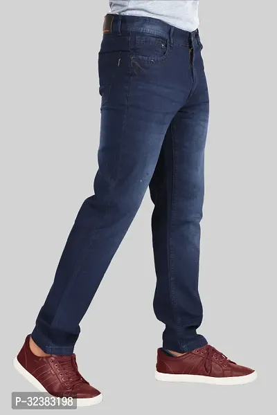 Slim Men Dark Blue Jeans-thumb5