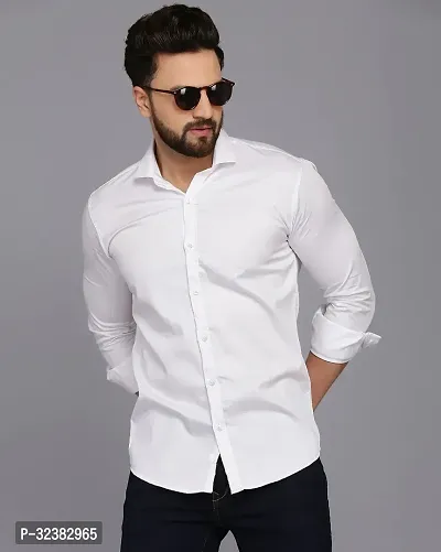 Stylish Solid Long Sleeve Casual Shirt for Men-thumb0