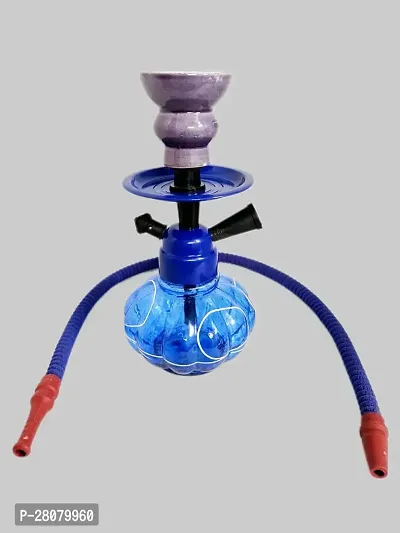 SmartBuy Antique King Designer Black Russian Hookah Set for Home Deco Glass Iron Hookahnbsp;