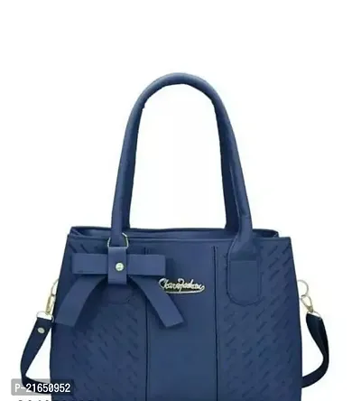 Stylish Blue PU Solid Sling Bag For Women-thumb0