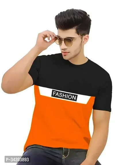 Reliable Multicoloured Cotton Printed Round Neck Tees For Men-thumb0