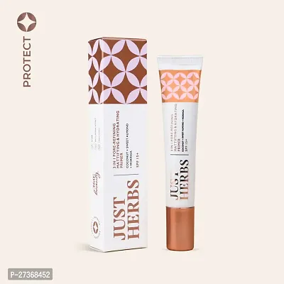 JUST HERBS 3 In 1 Pore-Refining, Mattifying  Hydrating Primer SPF 15+( COCONUT + SWEET ALMOND + MORINGA)-thumb0