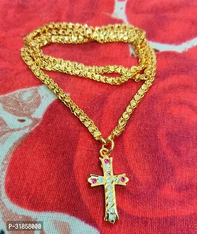 Traditional Impon Christian Dollar Chain 24 Inch for Men Womens-thumb0