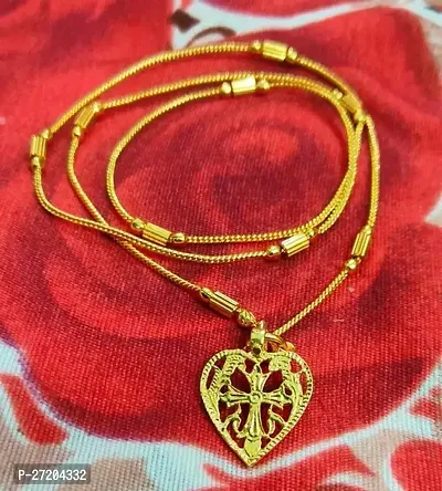 Elegant Copper Golden Long Chain For Women