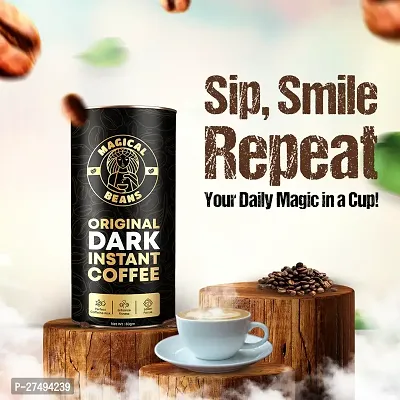 Magical Beans 50gm Original Premium dark Instant Coffee | 100% Arabica | Strong  Delicious Coffee | Rich  Smooth Aroma | Make Cafeacute; Style Hot or Cold Coffee, Cappuccino, Espresso, Latte at Home Perfe-thumb5