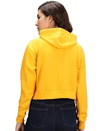 Apurwa Fashion Women's Cotton V-Neck Sweatshirt(AP_BTS_H_Yellow_S_Yellow_S)-thumb1
