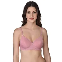 Womens Cotton Lightly Padded Wire Free Regular Bra-Pack of 3-thumb2