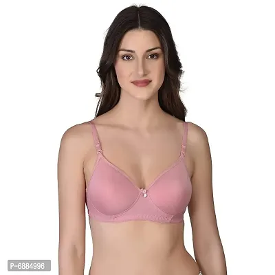 Womens Cotton Lightly Padded Wire Free Regular Bra-Pack of 3-thumb3