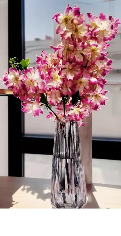Glass Flower Vase For Home ( Pack Of 1)