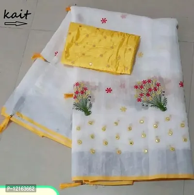 womens chanderi cotton saree-thumb0