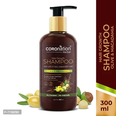 COROnation Herbal Olive  Macadamia Hair Growth Shampoo - 300 ml