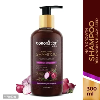 COROnation Herbal Red Onion  Black Seed Hair Growth Shampoo - 300 ml