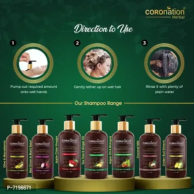 COROnation Herbal Anti Dandruff Shampoo with Tea Tree  Ginger Oil - 300 ml-thumb4