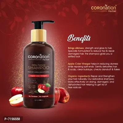 COROnation Herbal Apple Cider Vinegar Shampoo - 300 ml-thumb2