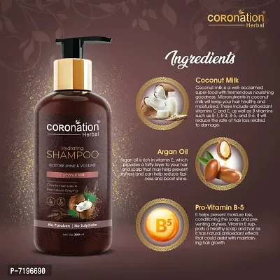 COROnation Herbal Coconut Milk Shampoo - 300 ml-thumb3