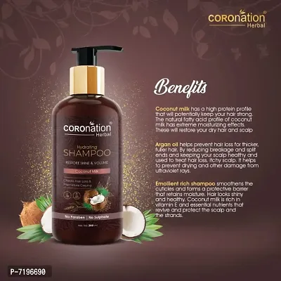 COROnation Herbal Coconut Milk Shampoo - 300 ml-thumb4