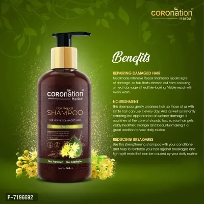 COROnation Herbal Hair Repair Shampoo with Linden Bud Extracts - 300 ml-thumb2