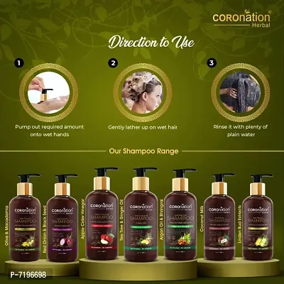 COROnation Herbal Olive  Macadamia Hair Growth Shampoo - 300 ml-thumb4