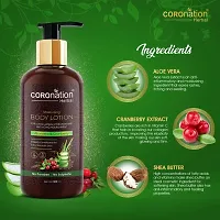 COROnation Herbal Aloevera  Cranberry Body Lotion - 300 ml-thumb3